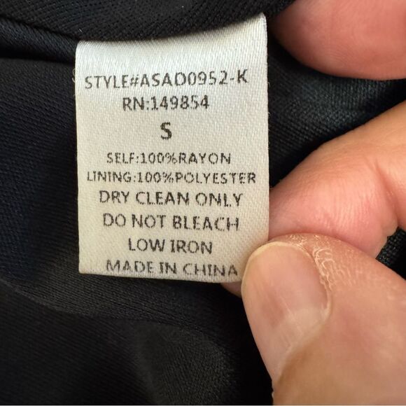 Floral Embroidered Mini Dress Black Tie Front Keyhole‎  V Neck Sleeveless - Picture 5 of 9